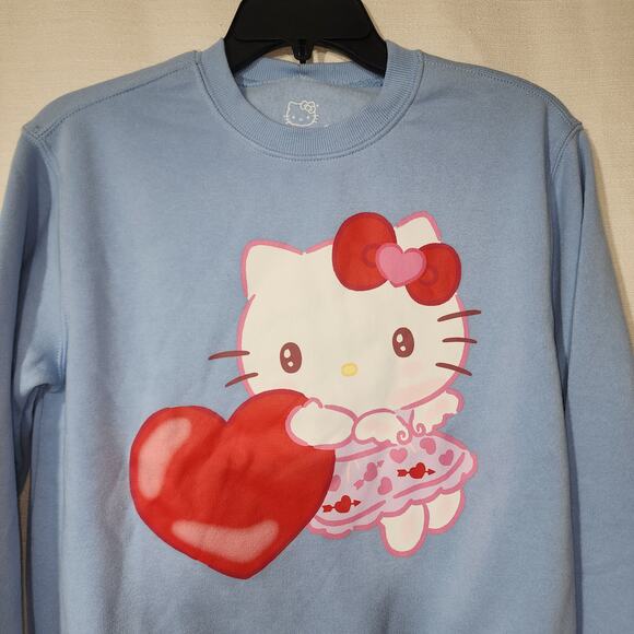 Hello kitty valentine sweatshirt women's graphic XXS - Picture 5 of 6